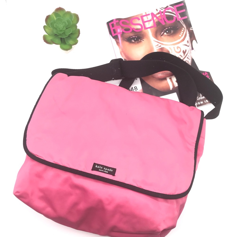 Kate spade ♠️ shoulder crossbody pink nylon bag
